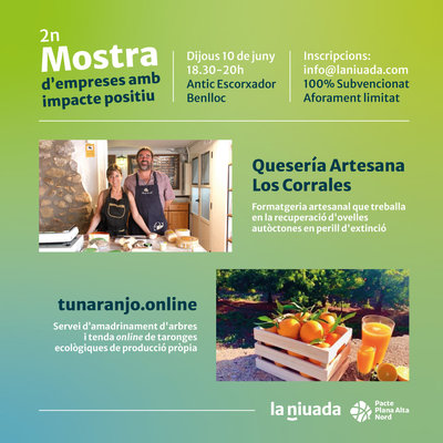 2ª Muestra de empresas con impacto positivo: Quesería Los Corrales y tunaranjo.online