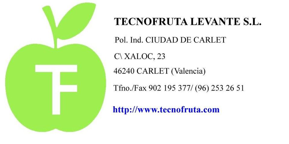  Tecnofruta Levante, S.L. 