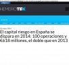El capital riesgo en Espaa 'ruge' en el arranque de 2014