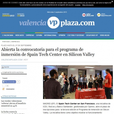 Abierta la convocatoria para el programa de inmersión de Spain Tech Center en Silicon Valley

