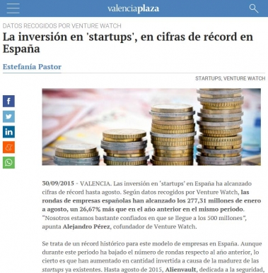 La inversión en 'startups', en cifras de récord en España 
