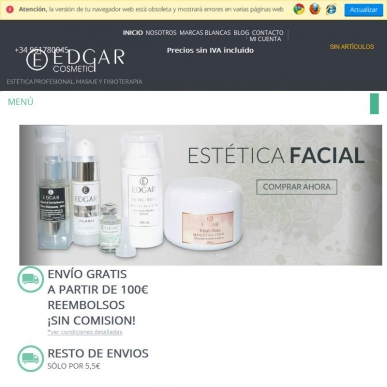 Productos Masaje, Fisioterapia, Esttica, Crema Masaje |Tienda Online edgarcosmetics