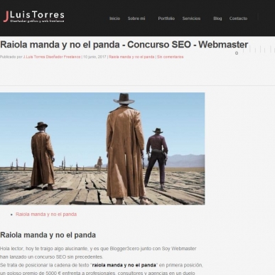 Raiola manda y no el panda - Concurso SEO - Webmaster