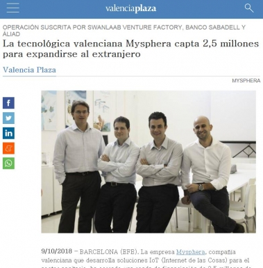 La tecnolgica valenciana Mypshera capta 2,5 millones para expandirse al extranjero