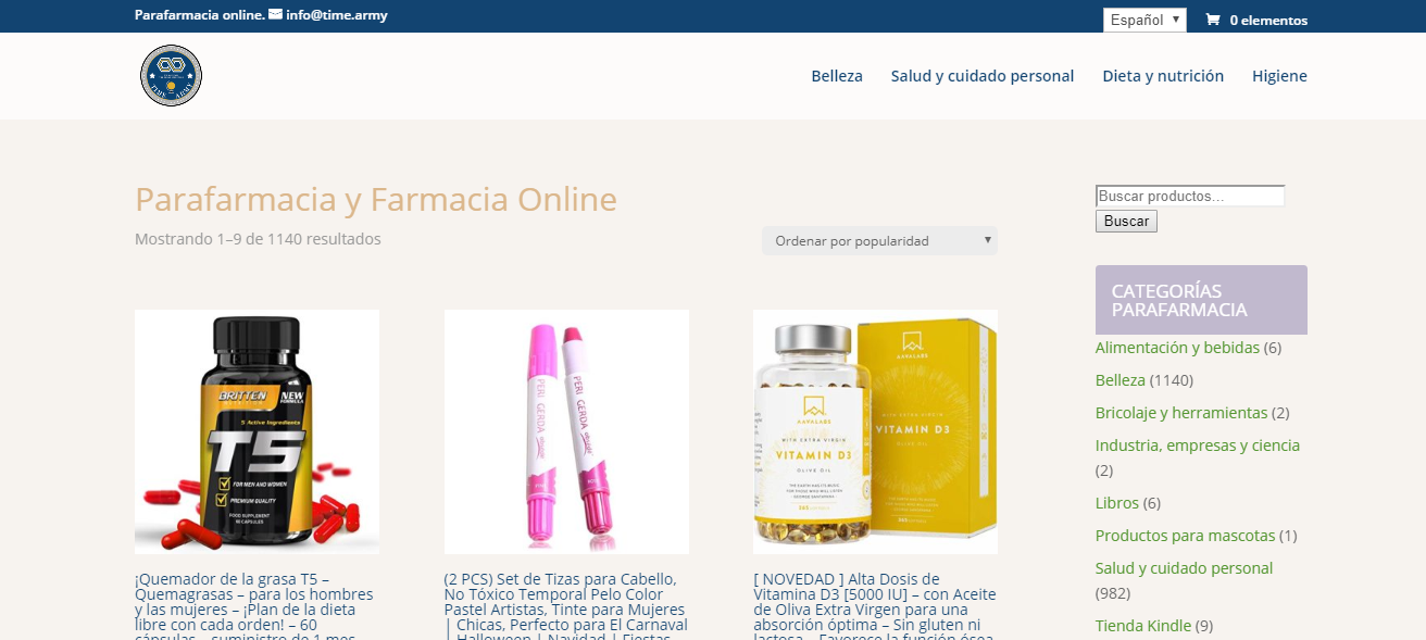 Parafarmacia y Farmacia Online