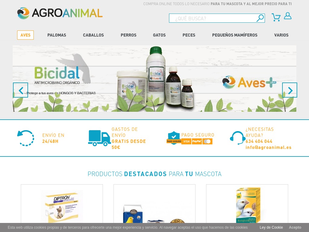 Tienda de productos para animales - Agroanimal