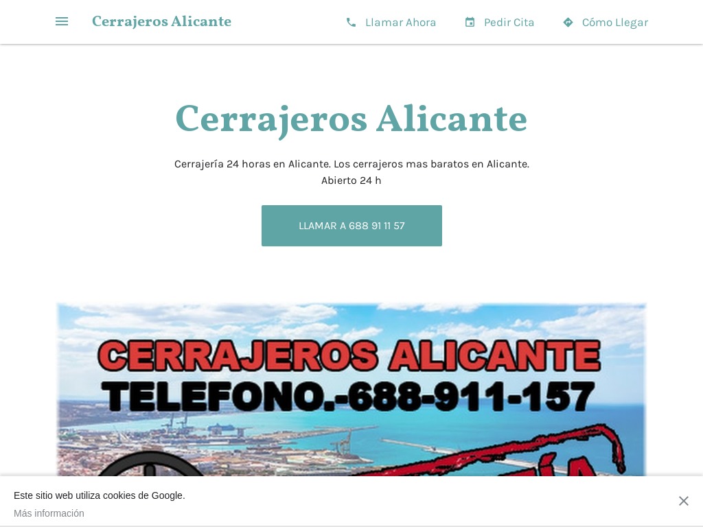 Cerrajeros Alicante - 688.911.157. Los cerrajeros mas baratos en Alicante.