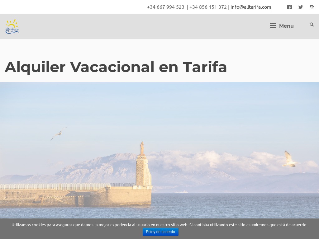 Alquiler Vacacional Tarifa | Alquileres y Vacaciones Tarifa