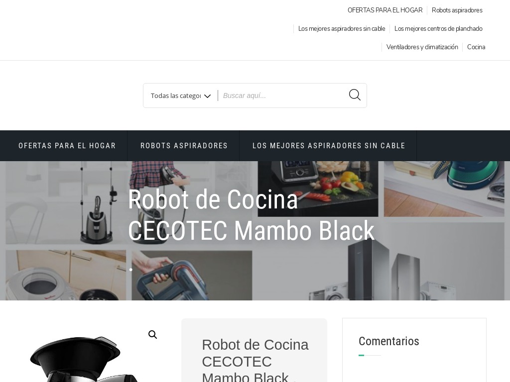 Robot de Cocina CECOTEC Mambo Black . - Superofertashogar.es