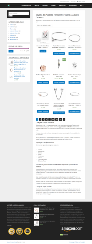 Joyera de Pandora, Pendientes, Charms, Anillos, Cadenas