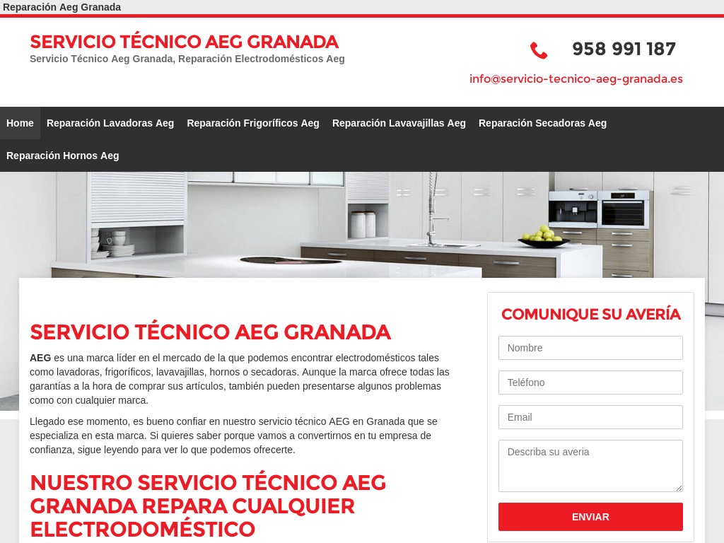 Servicio Tcnico AEG Granada - Reparacin de Electrodomsticos