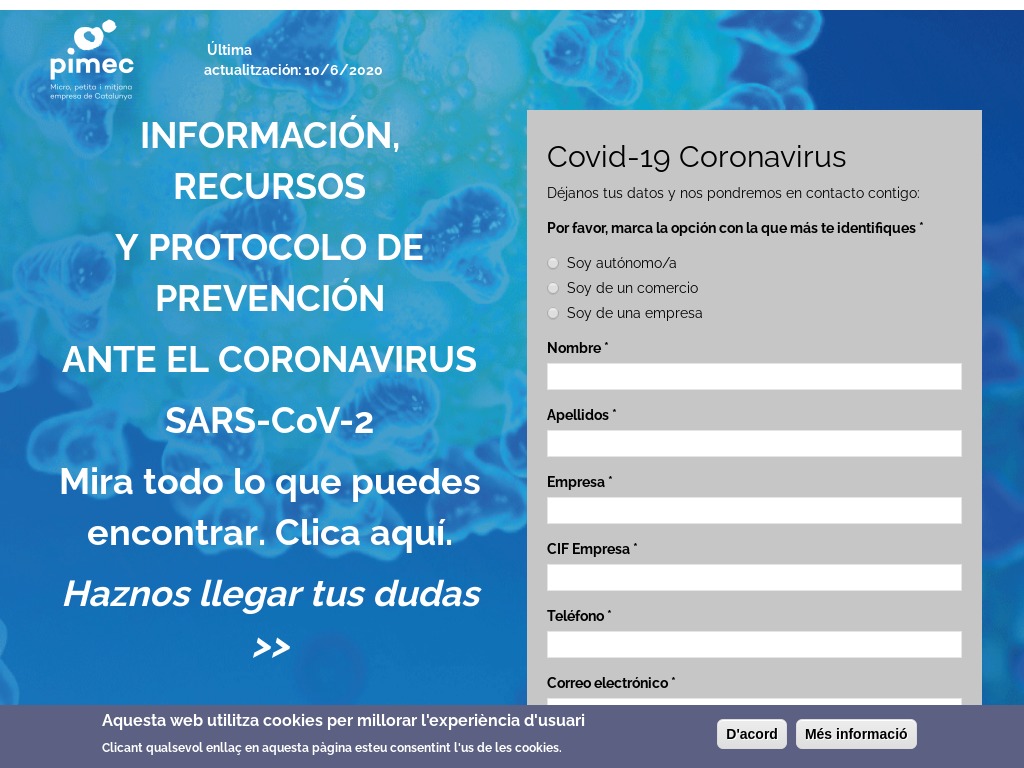 Covid-19 Coronavirus | PIMEC